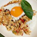 ohana＊006's cooksnap of when they made ガパオ★鶏挽肉のバジル炒めごはん.