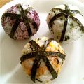 YuzuKizu's cooksnap of when they made ３０分でもキュートに♪キャラ乗せおにぎり.