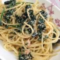 noruri's cooksnap of when they made 明太子とほうれん草の和風スパゲティ.