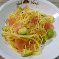 ヌーシ's cooksnap of when they made アボカドと生ハムの冷製パスタ.