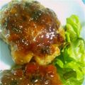 nicojun's cooksnap of when they made 筍のとろ～りふわふわつくね　甘酢あんかけ.