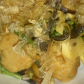 ビビンバミート's cooksnap of when they made 和♪山菜と鶏つくねのおかか醤油炒め.
