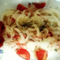 サヨゲ's cooksnap of when they made 新玉ねぎとカニカマのサラダ.