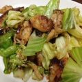 カンちん's cooksnap of when they made 塩麹で♪ささみとキャベツの甘味噌炒め.
