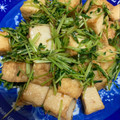 あるぺんちゃん's cooksnap of when they made 厚揚げと豆苗のオイスター炒め.