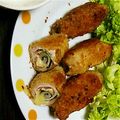 まむえり's cooksnap of when they made 揚げずに作る豚肉の梅しそチーズ巻き♪.