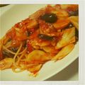 じゃきち's cooksnap of when they made 竹の子と春キャベツ、アサリのトマトパスタ.