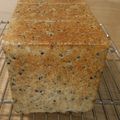 ユリパン's cooksnap of when they made HBホシノ天然酵母の米粉入り黒ゴマ食パン.