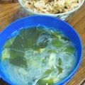 08261010's cooksnap of when they made 小松菜とねぎの春雨スープ.