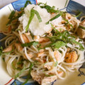 ｍａｒｉーａ's cooksnap of when they made さっぱり！鮭と大葉の和風パスタ.