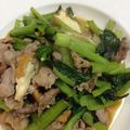 gotomomi's cooksnap of when they made 生揚げと豚肉と小松菜のピリ辛炒め.