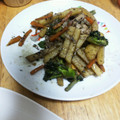 ぶーぶりー's cooksnap of when they made 茹で豚と野菜の甘酢炒め.