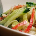 shinyui's cooksnap of when they made 胡瓜と大根とカニカマの柚子わさびマヨ和え.