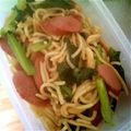 たちょこ's cooksnap of when they made ソーセージとチンゲン菜の焼きそば.
