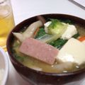 kanade315's cooksnap of when they made ✿沖縄風お味噌汁✿.