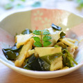 さとみわ's cooksnap of when they made 筍とわかめの生姜焼き風〜.
