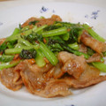 3ﾊﾞｯｸﾀｲｶﾞｰ's cooksnap of when they made 小松菜と豚肉のささっとオイスター炒め.