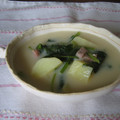 おさきっちょ's cooksnap of when they made 新じゃがとほうれん草のミルクスープ.