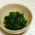 nakotomo21's cooksnap of when they made ヘルシーつまみ！からし菜のごま酢みそあえ.