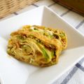 ｘｘyuzumikanｘｘ's cooksnap of when they made ☆食べやすいよ♪納豆ピーマン卵焼き☆.