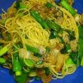 アリスの絵本's cooksnap of when they made 九条葱とベーコンの醤油バターパスタ♡.