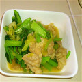 25250025's cooksnap of when they made 豚肉と小松菜のねぎ塩炒め.