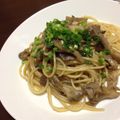 ちゃーこのしっぽ's cooksnap of when they made 万能たまねぎだれdeきのこスパゲティ.