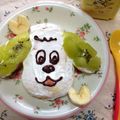 こうちゃんのみぃ's cooksnap of when they made ★１歳のバースデーケーキ★ワンワン.
