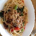 ミホノ２０２'s cooksnap of when they made 納豆で★トマトで★簡単和風パスタ★.