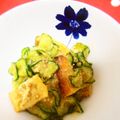bb☆'s cooksnap of when they made 油揚げときゅうりの胡麻酢味噌和え.
