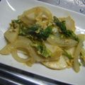 say26's cooksnap of when they made カブと玉子のオイスターソース炒め.
