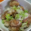 かずや1124's cooksnap of when they made 鶏肉の竜田揚げ（大根おろし添え）.