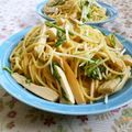 夏の記念日's cooksnap of when they made ズボラ〜‼エリンギ水菜の醤油マヨパスタ♡.