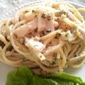 kazkaz☆'s cooksnap of when they made たけのことジェノベーゼのパスタ.
