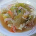 aein810's cooksnap of when they made ﾚﾀｽとｶﾆｶﾏ中華風あんかけ豆腐♪.