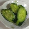 ごんのほっぺ♪'s cooksnap of when they made ☆きゅうりのリンゴ酢マリネちゃん.