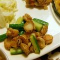 オカピッピ's cooksnap of when they made ベビーホタテときゅうりの炒め物.