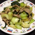 武隈ウミ's cooksnap of when they made 簡単♪豚肉とチンゲン菜炒め.