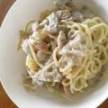 ayafuyu's cooksnap of when they made 絶品!!ゴボウの味噌チーズパスタ.