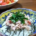 Blue Apple's cooksnap of when they made お手軽1分♪カニツナ丼2種.