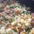 bambina777's cooksnap of when they made 簡単チャーハン(ベーコン、オクラ、卵).