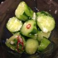 り〜にゃん's cooksnap of when they made キュウリの塩麹浅漬け.