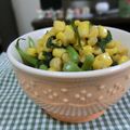 ぽっぽぺぺ's cooksnap of when they made 春菊とコーンのバター炒め♪アジア風味♪.