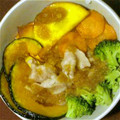 こぶたブヒブヒ's cooksnap of when they made 野菜の素揚げ和風丼.