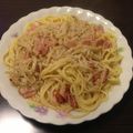 めりのーむ's cooksnap of when they made 簡単！えのきとベーコンのスープパスタ.