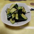 107yoko's cooksnap of when they made きゅうりだけ～塩昆布和え.