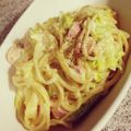 ふわり23's cooksnap of when they made シリコンスチーマー☆簡単鮭クリームパスタ.