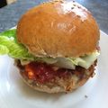 mille128's cooksnap of when they made ベジタリアン納豆ハンバーガー.
