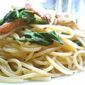 oBsession's cooksnap of when they made 鮭とほうれん草の焼きパスタ.