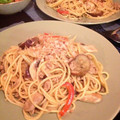 米俵米子's cooksnap of when they made 超簡単❤茄子とそぼろの和風パスタ.